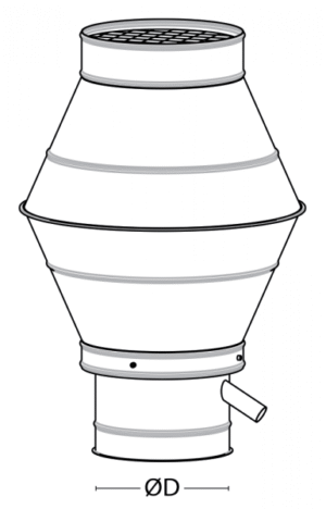 Galvanized Air Exhaust Vent Hood